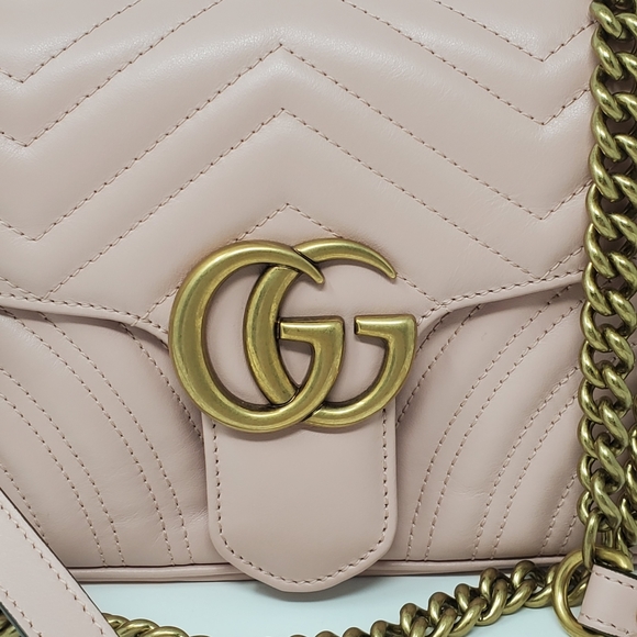 Gucci Small Marmont Matellasse Leather Crossbody - Picture 6 of 14